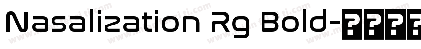 Nasalization Rg Bold字体转换
